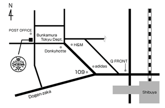 SARAVAH東京地図